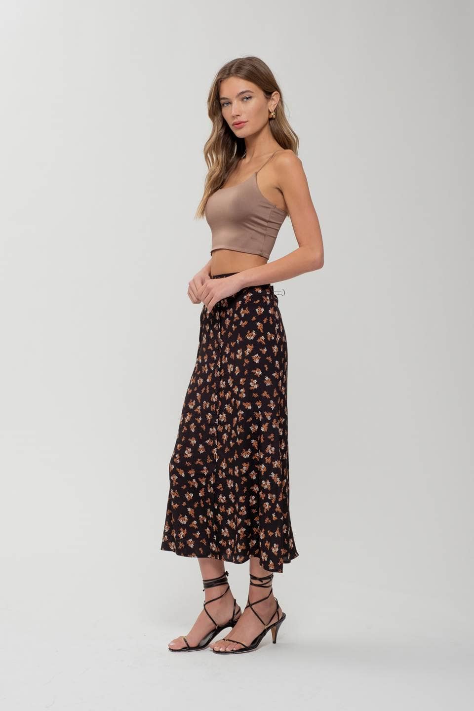 Black Leaf Skirt