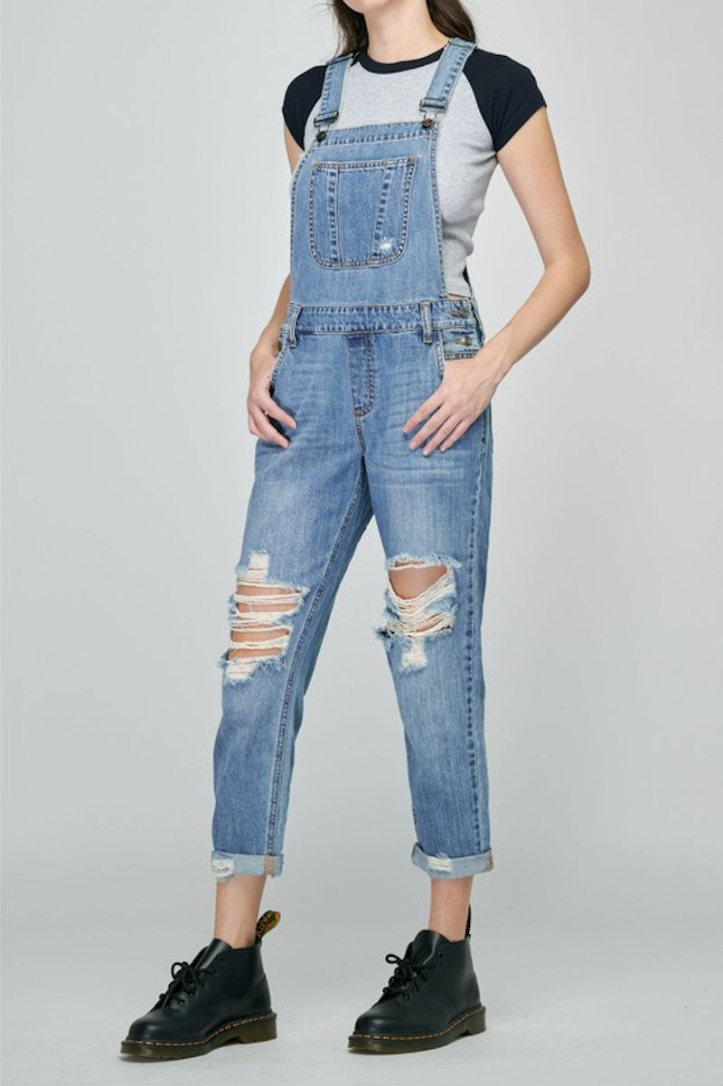 Wide Leg Bib Denim Overalls Large size Baggy Cowboy Strap Trousers Bleached  Ripped Hole jean Jumpsuits hanging crotch Rompers - AliExpress