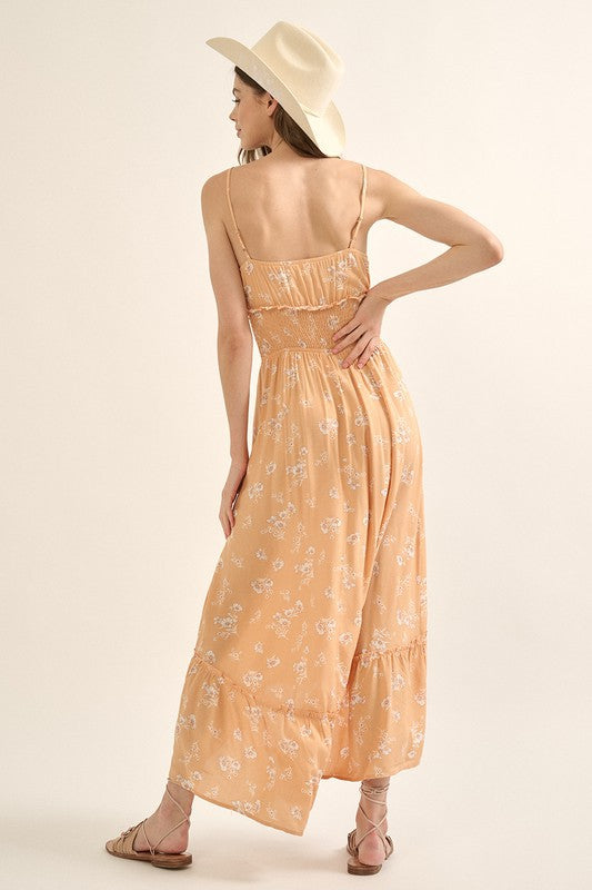 Apricot Floral Maxi