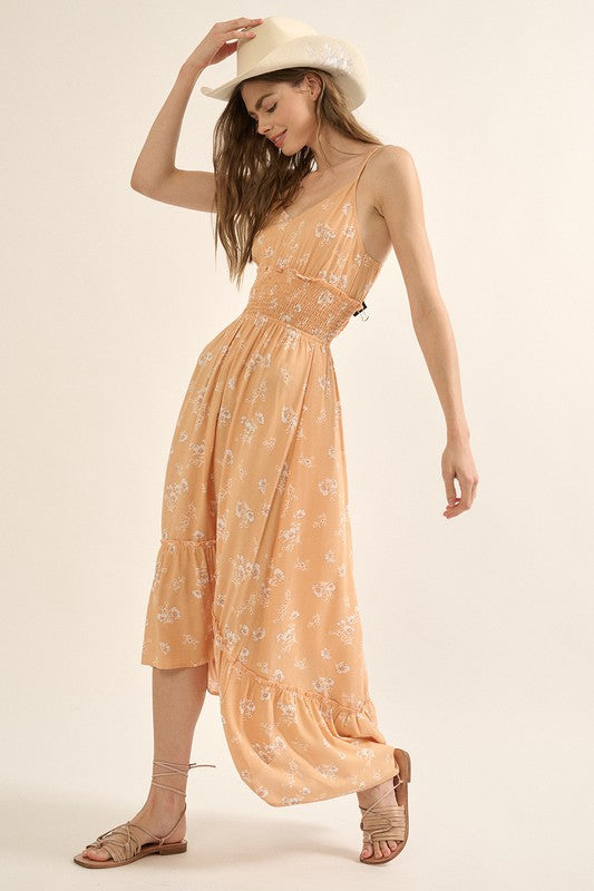 Apricot Floral Maxi