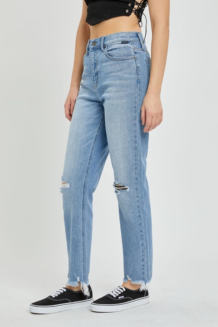 Medium wash Mom jeans