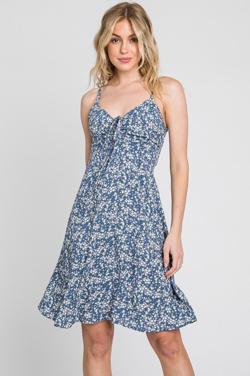 Summer's Blue Floral Dress