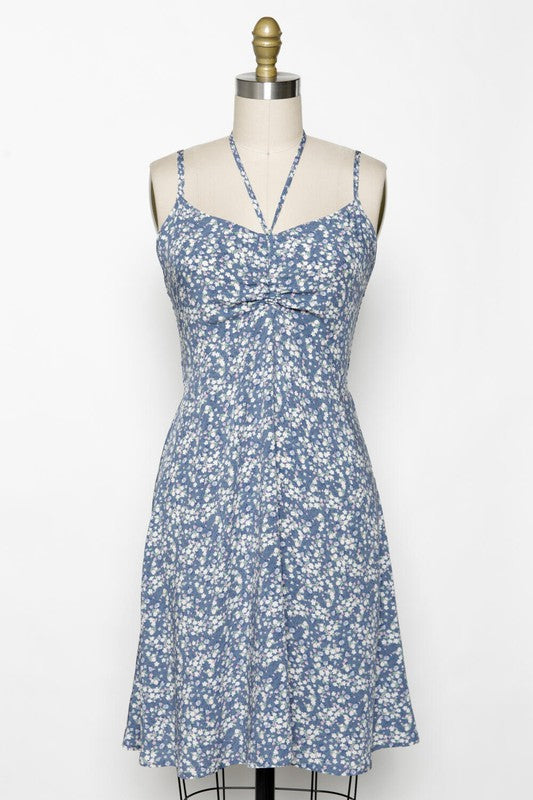 Summer's Blue Floral Dress