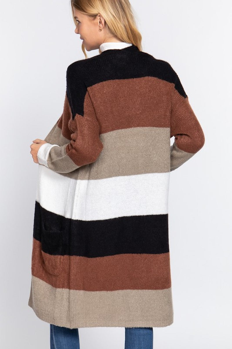 Color Block Cardigan