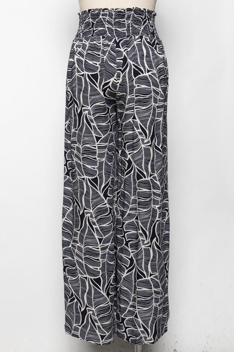 Boho Leaf wide pants