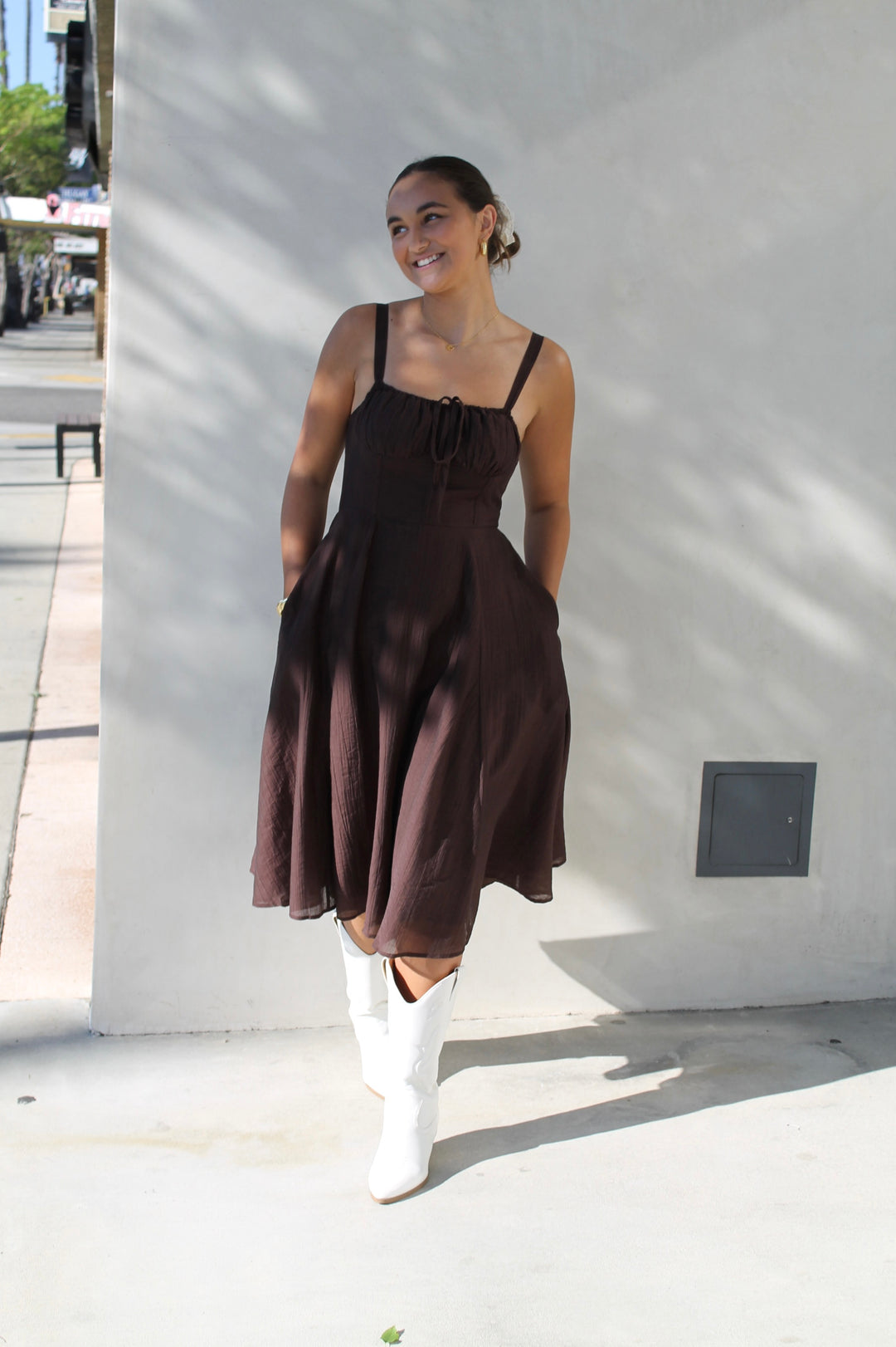 Clara's Brown Midi