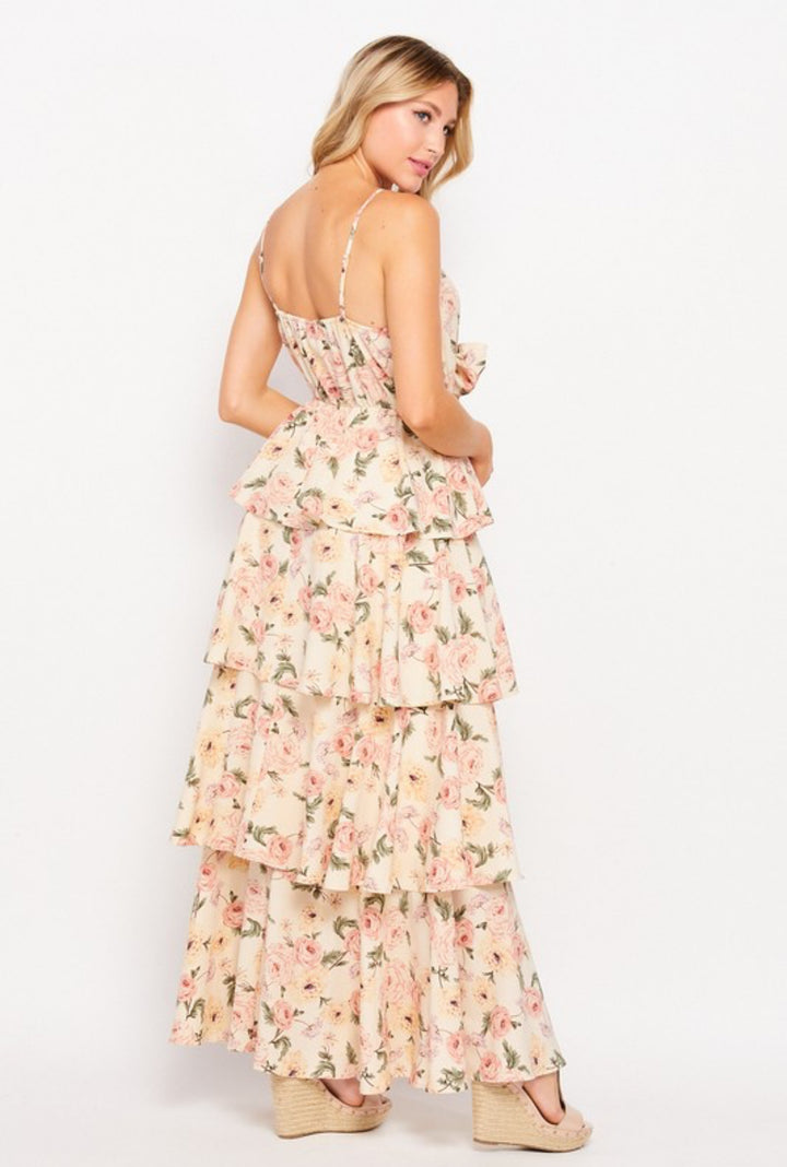 Juliette Ruffle Floral Maxi Dress