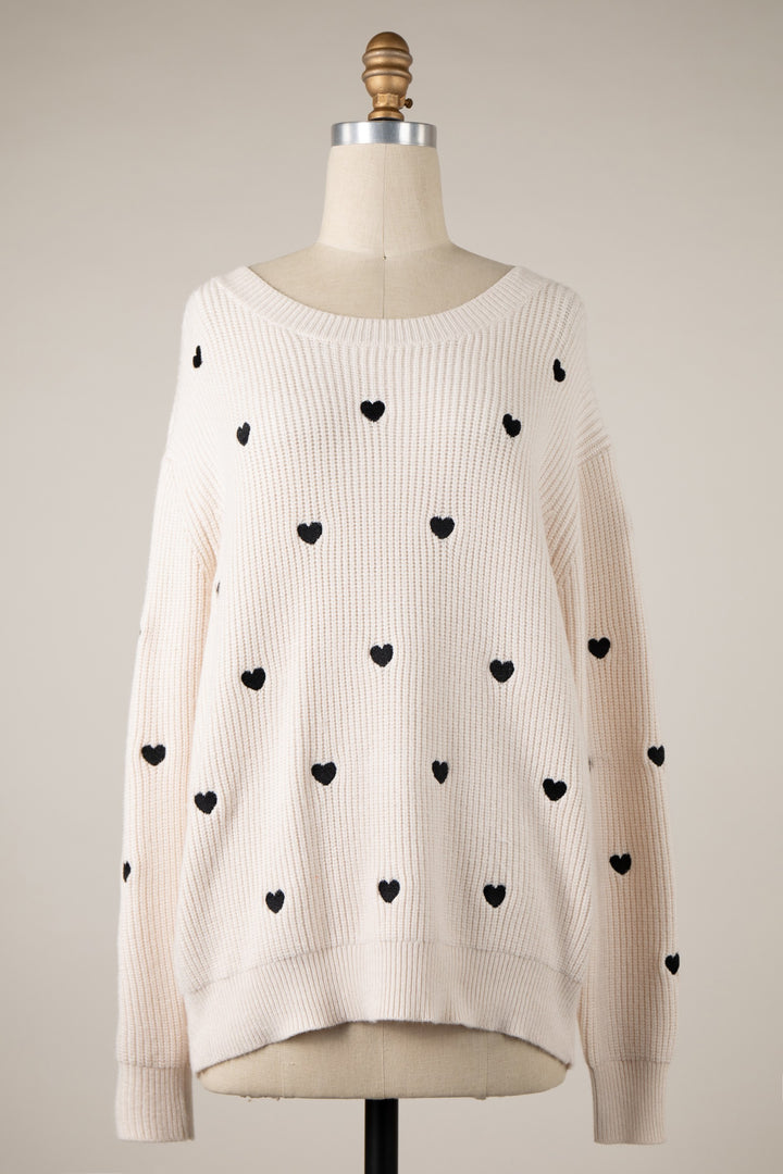 Heart Knit Sweater