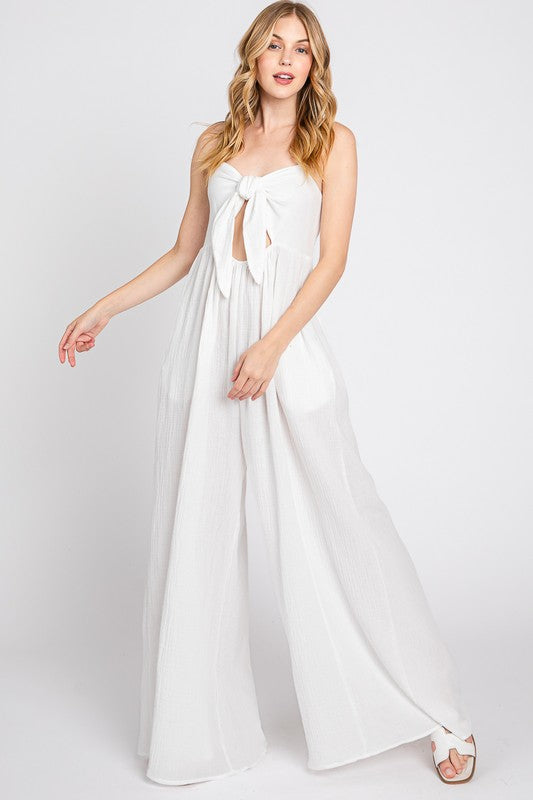 White Knot Jumpsuit