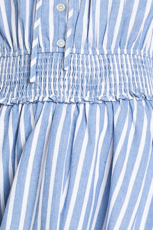Bluebell Stripe Smocked Dress