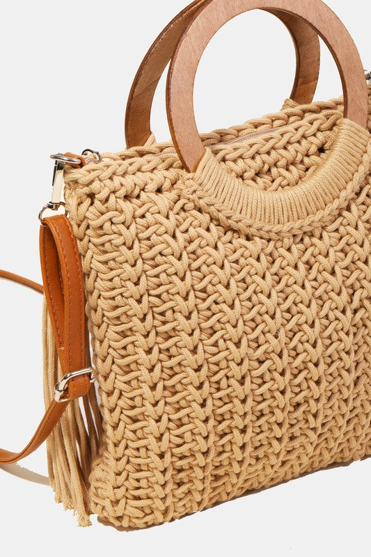 Crochet Knit Detailed Bag
