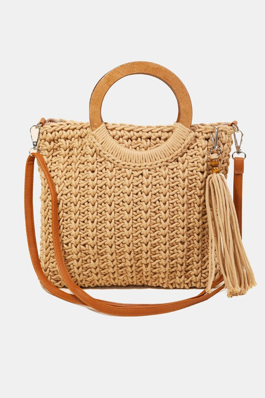 Crochet Knit Detailed Bag