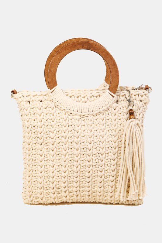 Crochet Knit Detailed Bag