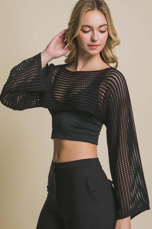 Crochet Knit Bolero – AndyLiz