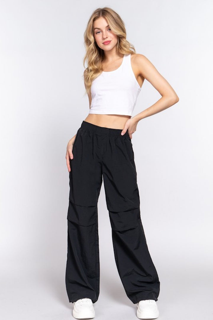 Black Parachute Pants