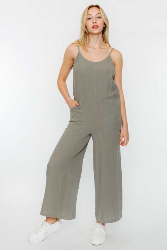 Sage Pocket Jumpsuit