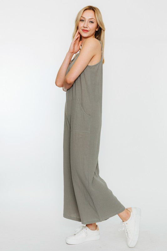 Sage Pocket Jumpsuit