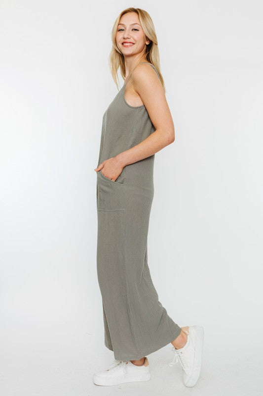 Sage Pocket Jumpsuit