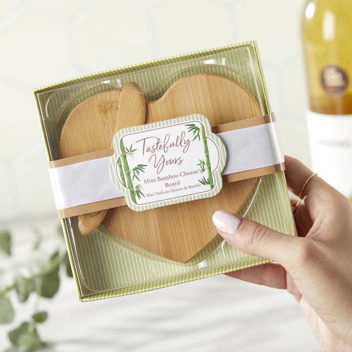 Tastefully Yours Heart Shaped Bamboo Cheese Board