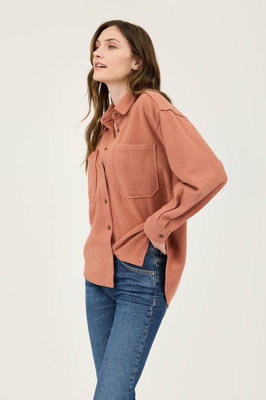 TerraCotta Button Up