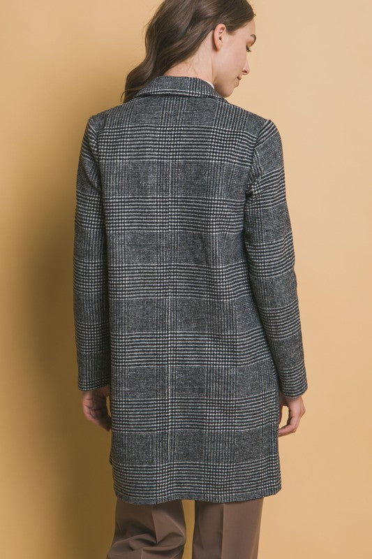 Plaid Wool Coat