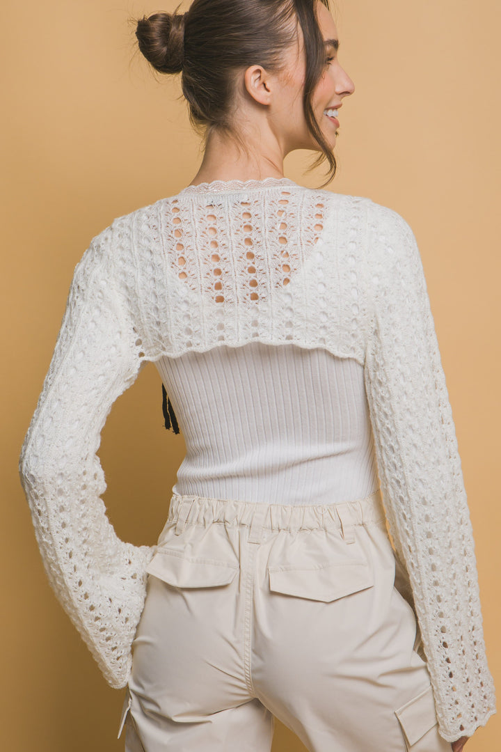 Crochet Bow Bolero