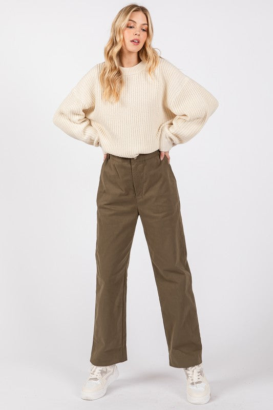 Olive Chino Pants