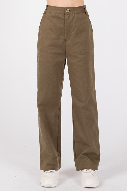 Olive Chino Pants