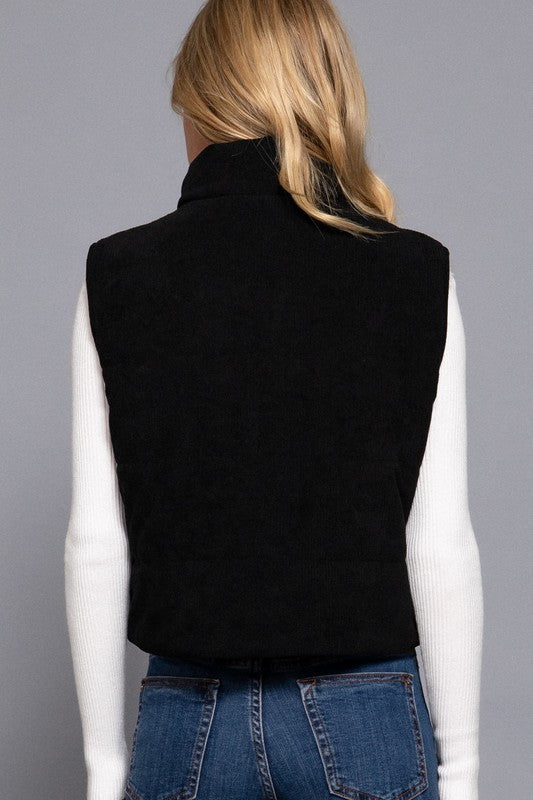 Black Corduroy Vest