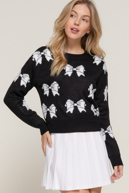 Black Bow Sweater