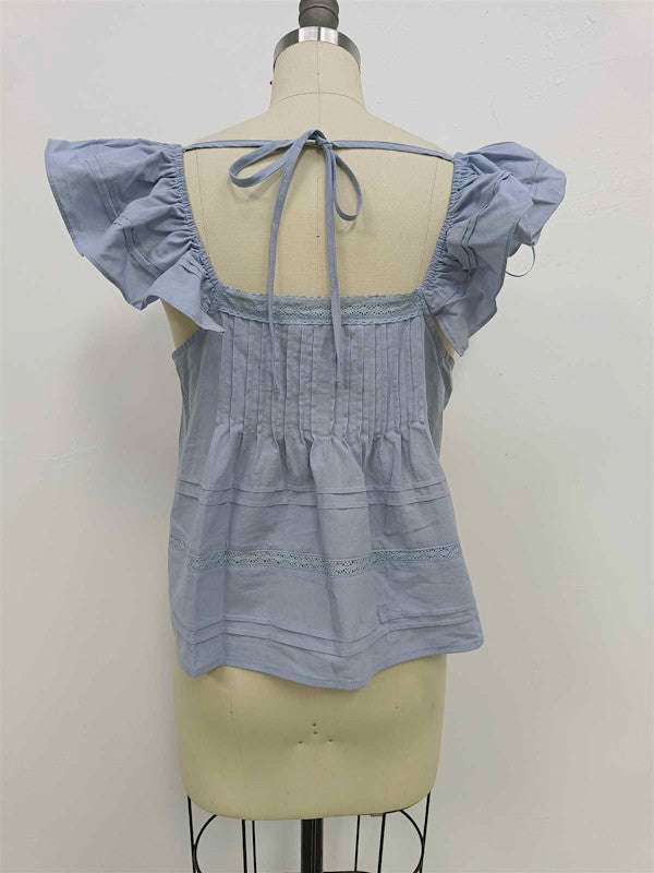 Skyla Ruffle Strap Blouse