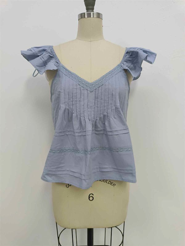 Skyla Ruffle Strap Blouse