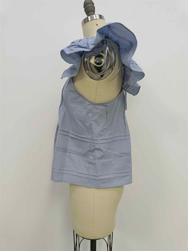 Skyla Ruffle Strap Blouse