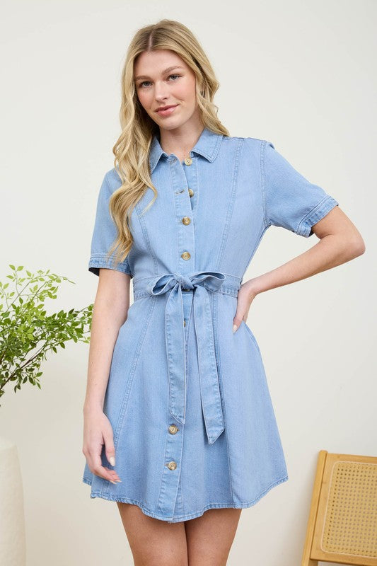 Delaney's Denim Shirt Dress