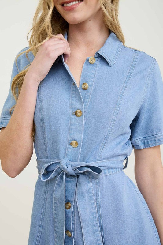 Delaney's Denim Shirt Dress