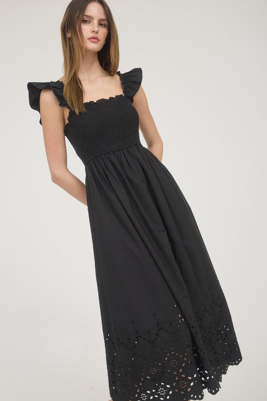 Black Dahlia Eyelet Dress