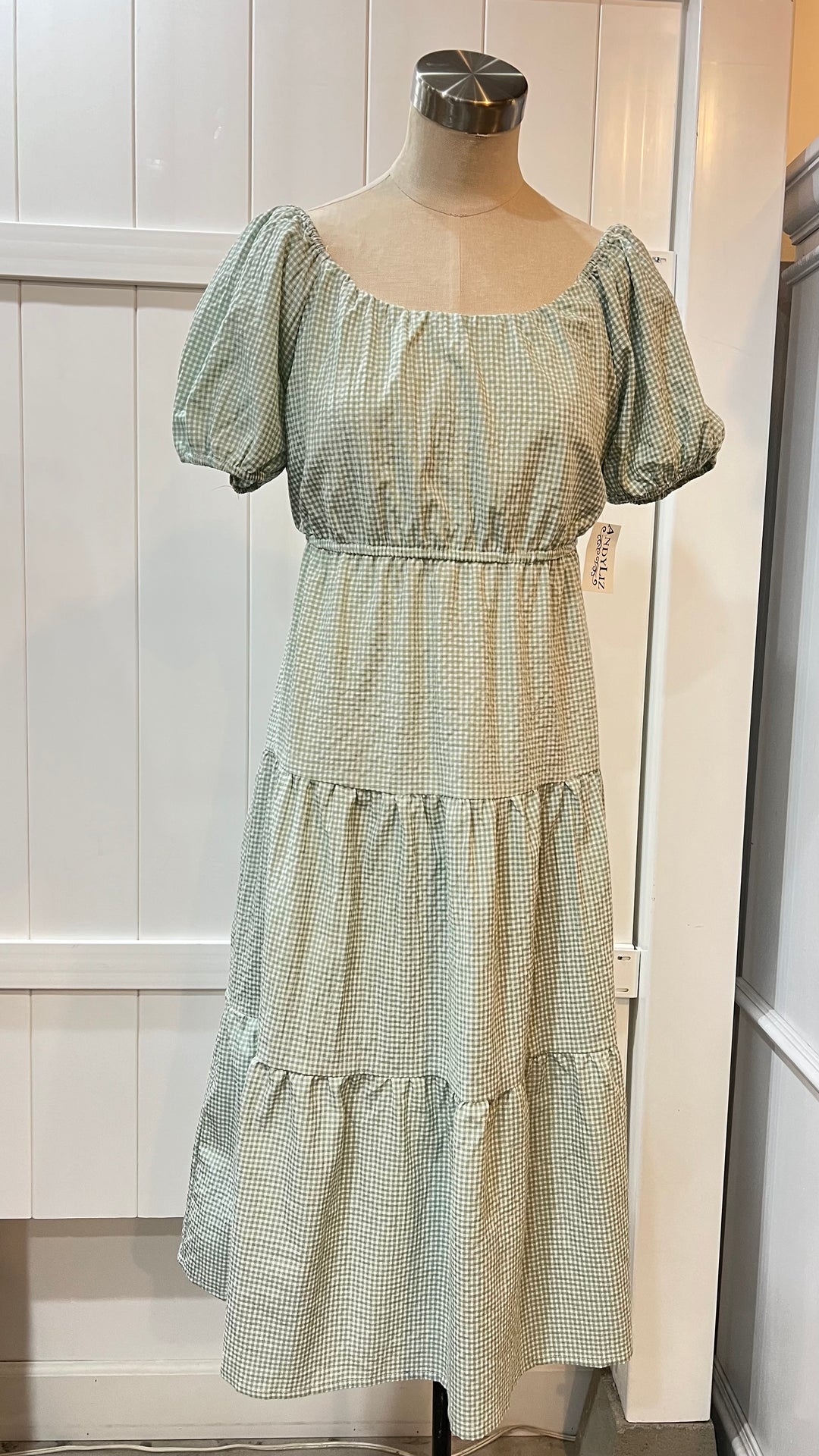 Green Gingham Dress