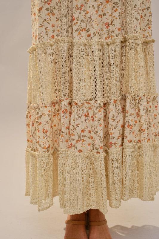 Daisy Meadow Lace Maxi