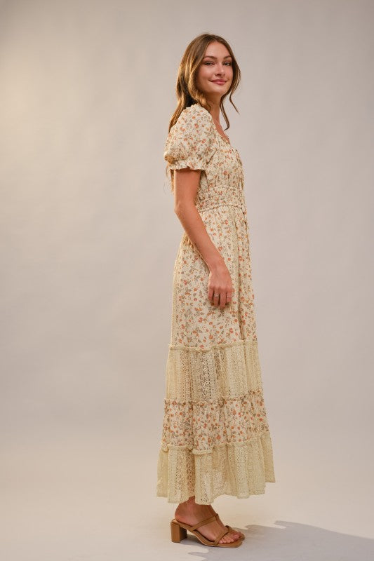 Daisy Meadow Lace Maxi