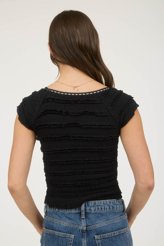 Harper’s Ruffle Knit Top