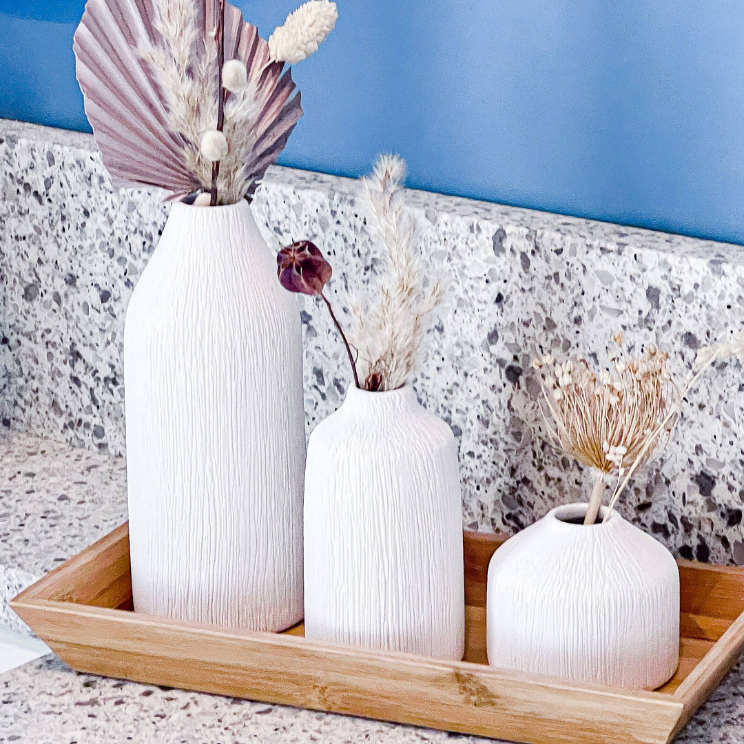 Boho White Vase