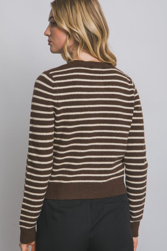 Aubrey’s Stripe Button Cardigan