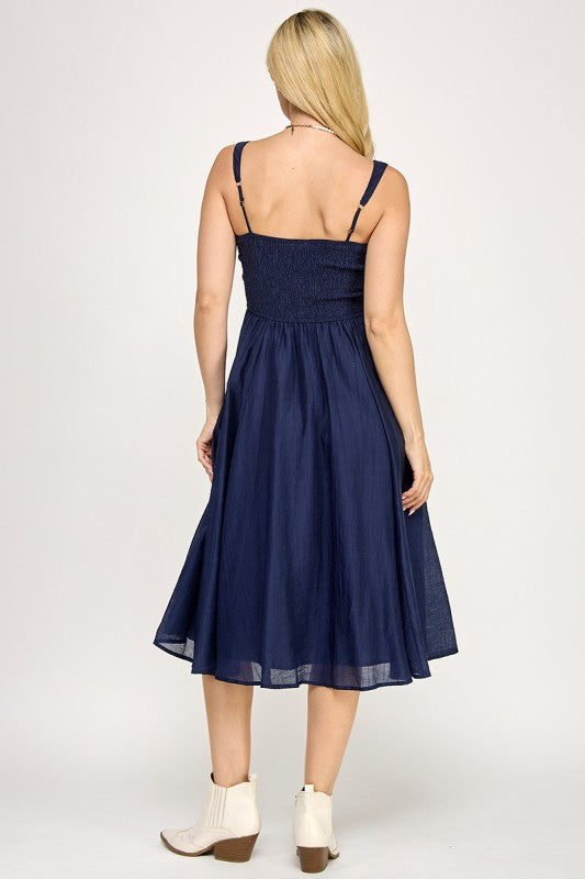 Sophia’s Navy Midi