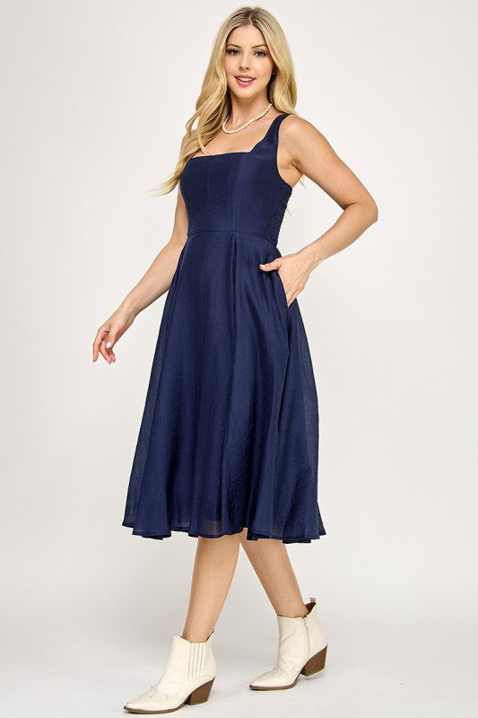 Sophia’s Navy Midi