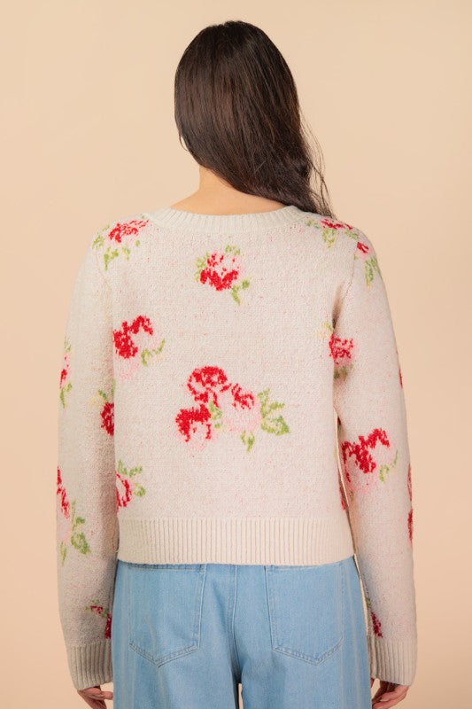 Cozy Rose Cardigan