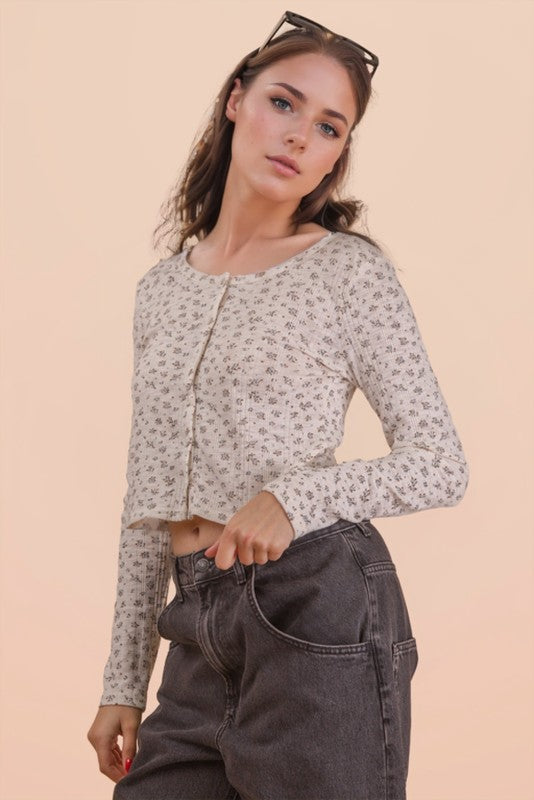 Ditsy Floral Cardigan