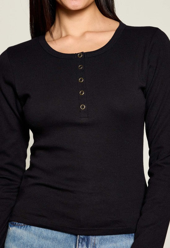 Hannah’s Black Longsleeve Top