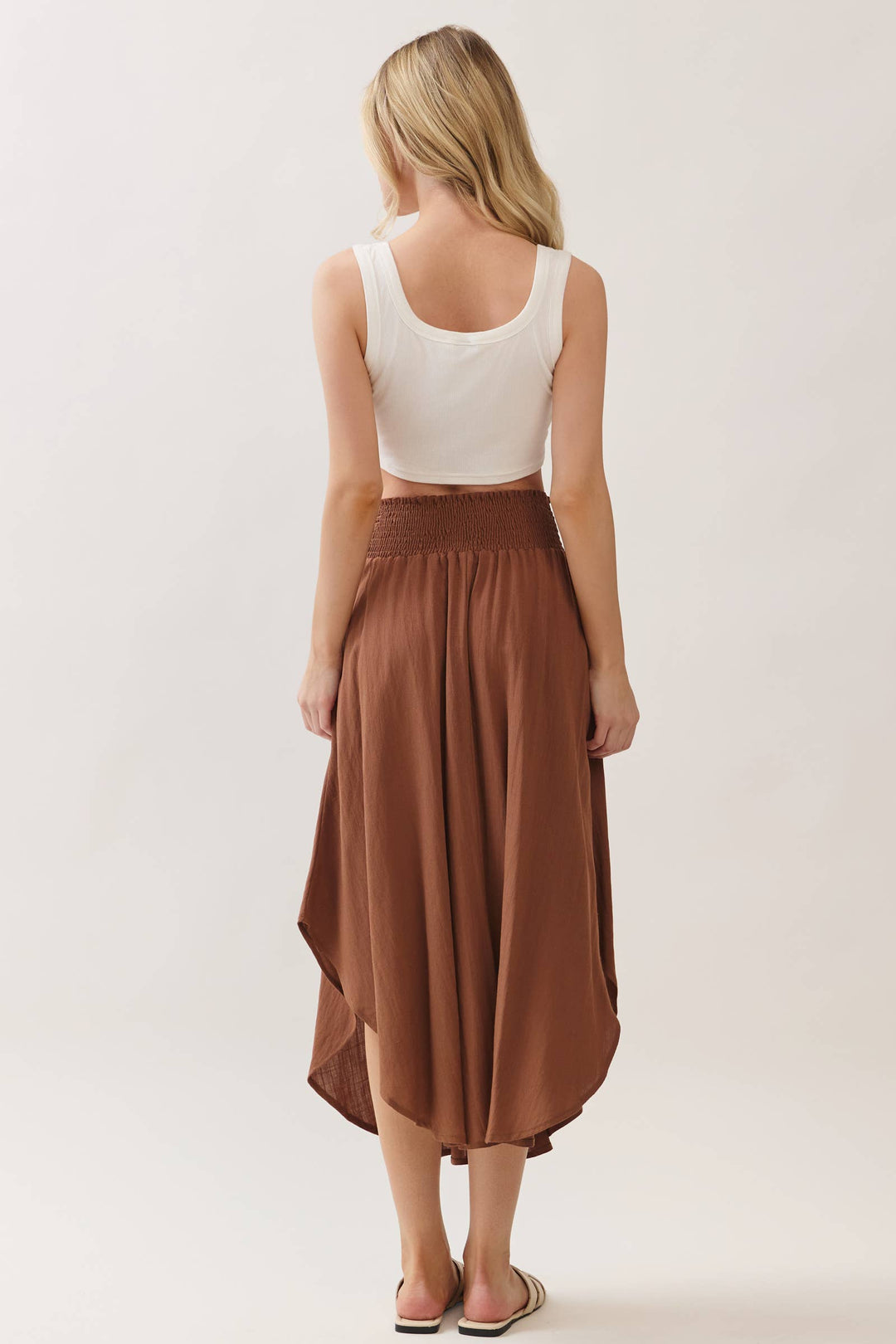 Sadie’s Camel Flowy Skirt