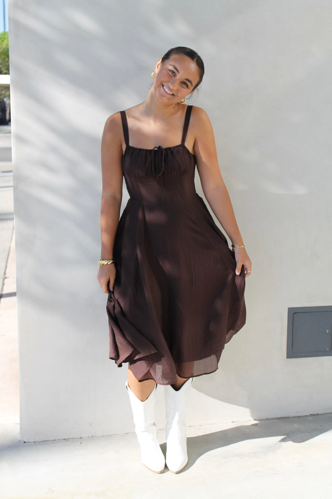 Clara's Brown Midi