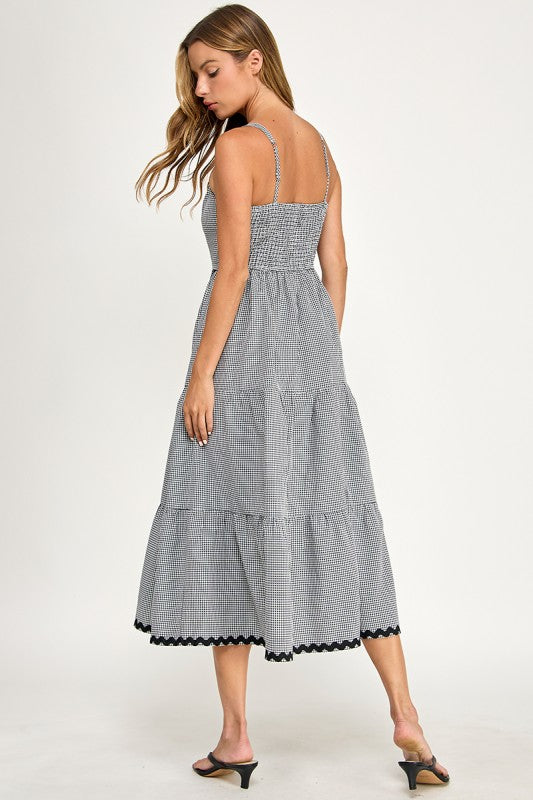 Favorite Gingham Midi Dress